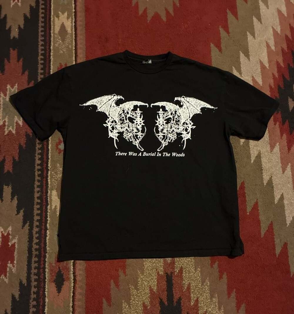 Sad Boys Club T-Shirt Size L Black AW22 There Was A Burial In The Woods